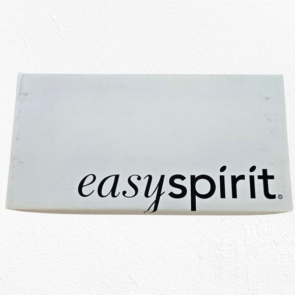 Y2K Easy Spirit Natural Beige Slip On Square Toe Classic Mule Loafer Size 9.5 - Picture 9 of 10